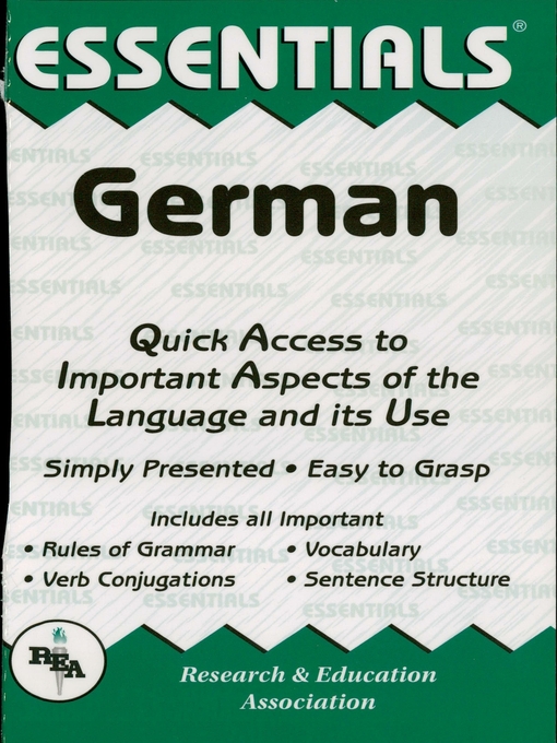 Title details for German Essentials by Linda Thomas - Available